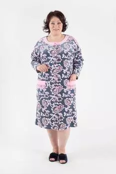 Домашний халат Zenoviya Цвет: Серый (48)