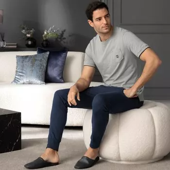 Домашний костюм Ландер цвет: серо-синий (54)