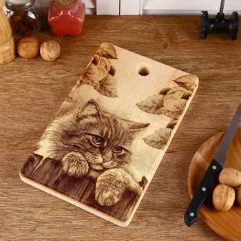 Доска разделочная Кошка (18х28 см)