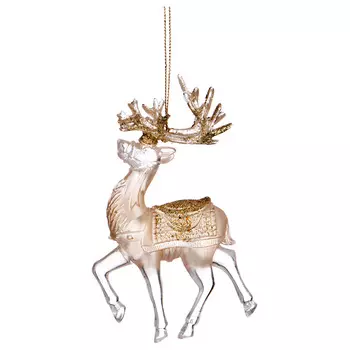 Елочное украшение Олень Цвет: Золотой (12х7 см)
