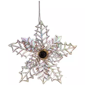 Елочное украшение Пуансетия (14х13х3 см)