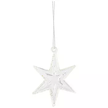 Елочное украшение Звезда (7х7х1 см)