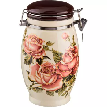 Емкость для сыпучих продуктов Корейская Роза (1100 мл)