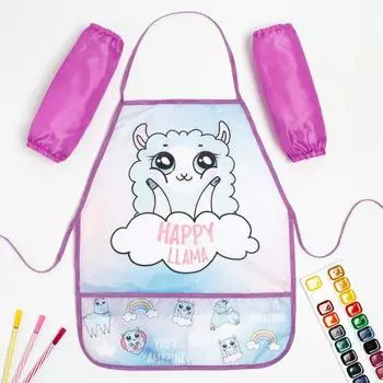 Фартук для творчества Лама (39х49 см)