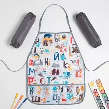 Фартук для творчества Веселый алфавит (39х49 см)