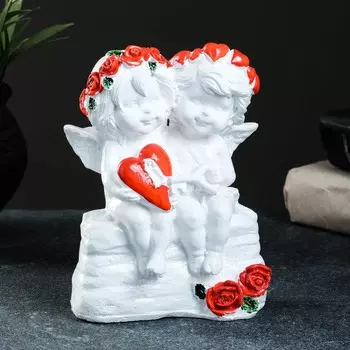 Фигура Ангел с сердцем на замочке (15х11 см)