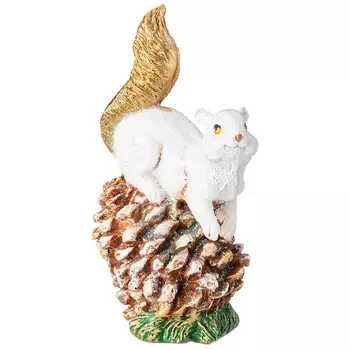 Фигурка Бельчонок на шишке (18 см)