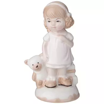 Фигурка Девочка с мишкой (6х5х13 см)