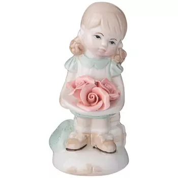 Фигурка Девочка с розами (6х5х13 см)