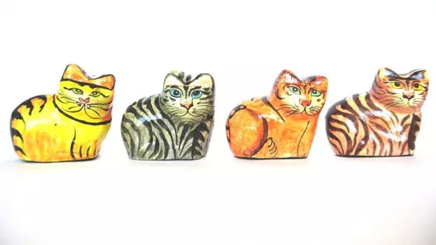 Фигурка Кот (2х4х6 см - 4 шт)