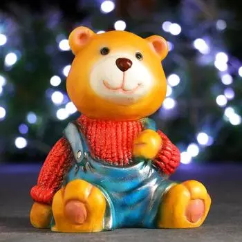 Фигурка Медвежонок в красном свитере (14 см)
