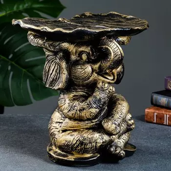 Фигурка Слон с листком (30х28х29 см)