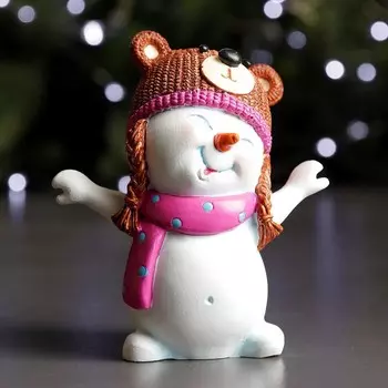 Фигурка Снеговик - медвежонок (12 см)