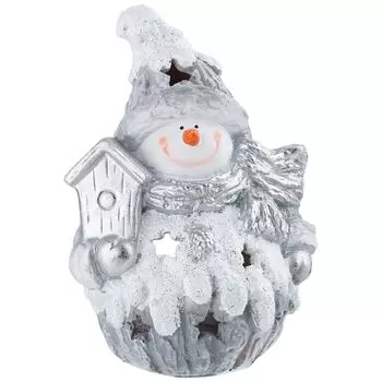 Фигурка Снеговик с скворечником (16х20 см)