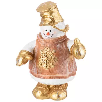 Фигурка Снеговик со снежинкой (34 см)