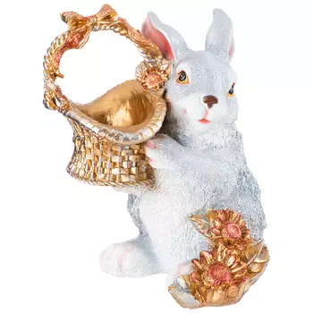 Фигурка Зайка с лукошком (30х24х35 см)