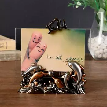 Фоторамка Дельфины (4х15х14 см)