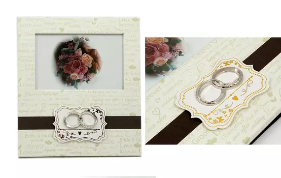 Фоторамка Обручальные кольца (Стандартный)