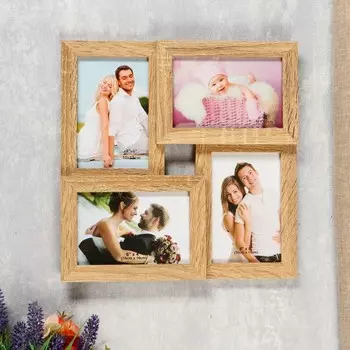 Фоторамка Простые линии. Цвет натурального дерева (31 см)