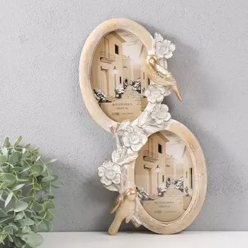 Фоторамка Птицы и цветочная ветвь (18х4х34 см)