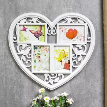 Фоторамка Сердце ажурное (44,5х41 см)