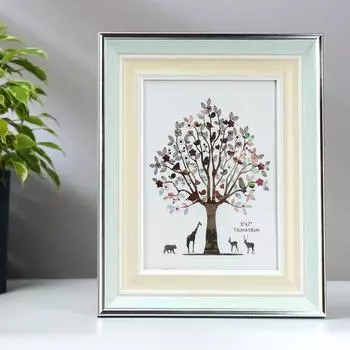 Фоторамка Светлая бирюза и сливки (2х19,6х24,7 см)