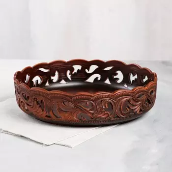 Фруктовница Глинка в ассортименте (26х26х7 см)