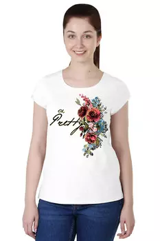 Футболка Цветок Цвет: Белый (48)