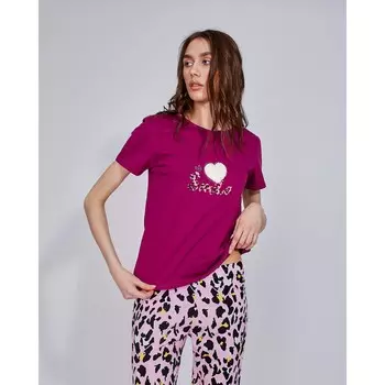 Футболка Leopard Цвет: Фуксия (42)