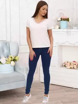 Футболка Милена цвет: молочный (54)