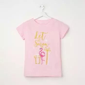 Футболка Santa baby Цвет: Розовый (40-42)