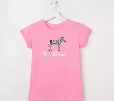 Футболка Зебра Цвет: Розовый (40-42)