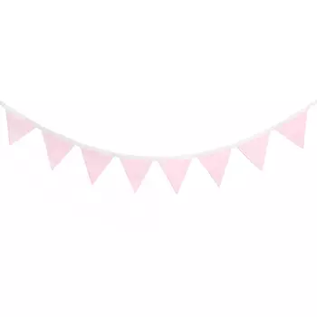 Гирлянда из 8 флажков Simple Pink (150 см)