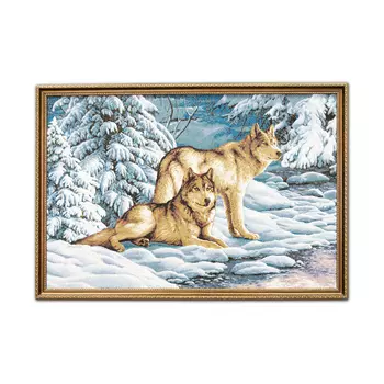 Гобелен Серые Волки (52х75 см)