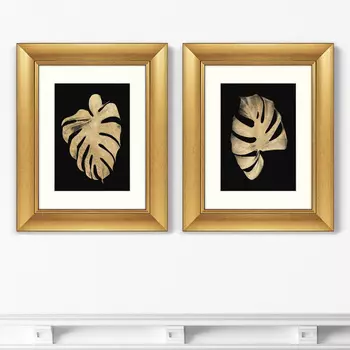 Golden leaves, No1 (40х50 см - 2 шт)
