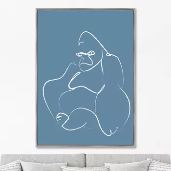 Gorilla on blue (75х105 см)