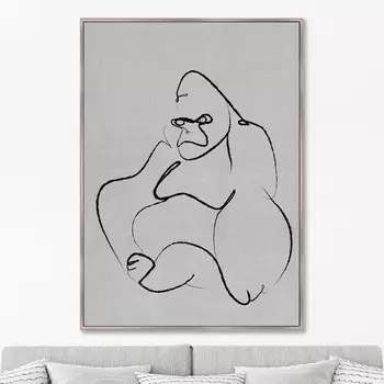 Gorilla on gray (75х105 см)