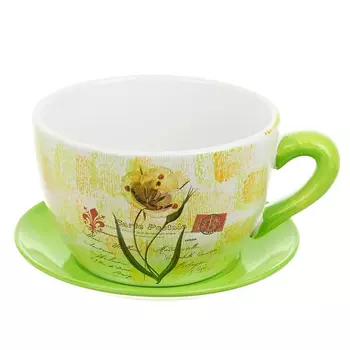 Горшок с поддоном Аленький Цветочек (13х19 см)