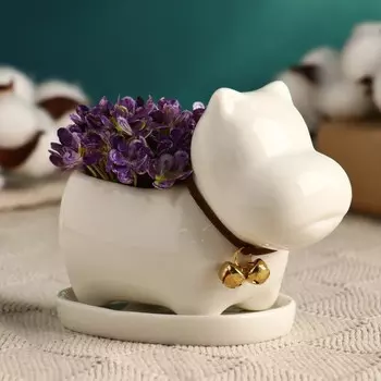 Горшок Собачка (11х7х9 см)