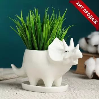 Горшок Трицератопс (200 мл)