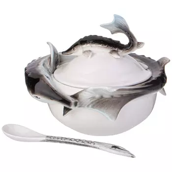 Икорница Осетр (13х11 см)