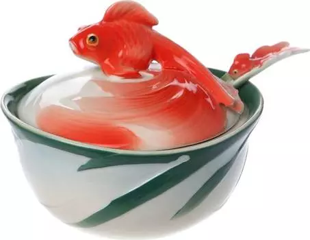 Икорница Золотая рыбка (10х10х12 см)