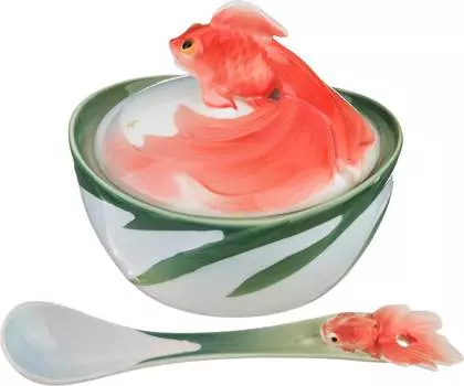 Икорница Золотая рыбка (10х10х9 см)