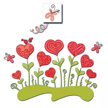 Наклейка интерьерная Валентинов День (3х15х15 см)