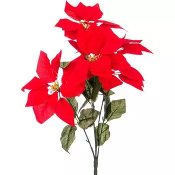 Искусственное растение Букет Пуансетий (50 см)