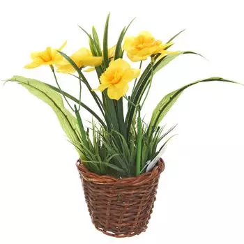 Искусственное растение Нарцисс (10х16х25 см)