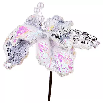 Искусственное растение Пуансетия (круглая 26 см)