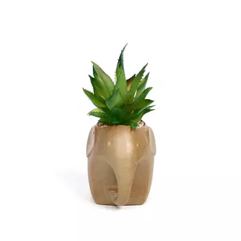 Искусственное растение Суккулент в горшке (8х18 см)