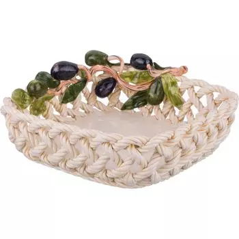 Изделие декоративное Корзина С Фруктами (25х25х7 см)