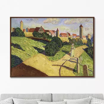 Картина Alte Stadt II, 1902г. (75х105 см)